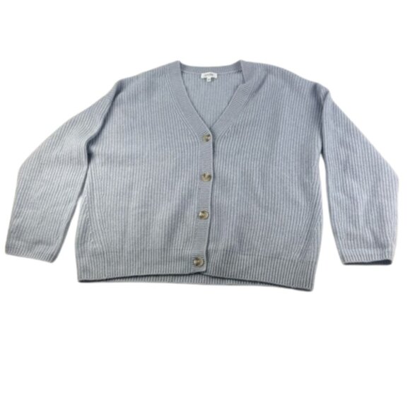 Haven Well Within Sweaters - Haven Well Within Cashmere Shaker Stitch Cardigan Blue Size XXL - See descrip